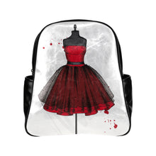 Load image into Gallery viewer, The Red Dress Multi-Pockets Backpack (Model 1636)