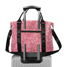 Load image into Gallery viewer, Pink Sparkle Large Capacity Duffle Bag (Model 1715)