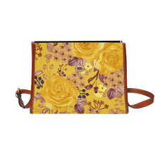 Load image into Gallery viewer, Floral Waterproof Canvas Bag-Brown (All Over Print) (Model 1641)