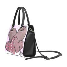 Load image into Gallery viewer, LOVEPurpHeart Rivet Shoulder Handbag (Model 1645)