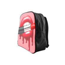 Load image into Gallery viewer, Lipstick Red School Backpack (Model 1601)(Small)