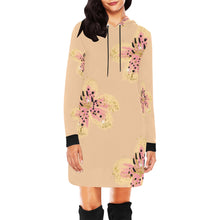 Load image into Gallery viewer, Florals All Over Print Hoodie Mini Dress (Model H27)