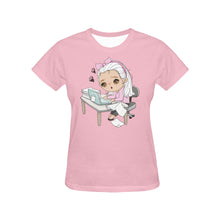 Load image into Gallery viewer, Girl shop owner All Over Print T-Shirt for Women (USA Size) (Model T40)