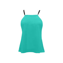 Load image into Gallery viewer, DM Blue Loose Fit Halter Neck Top (Model T68)