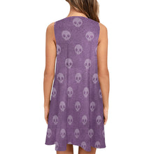 Load image into Gallery viewer, Skullz Sleeveless A-Line Pocket Dress (Model D57)