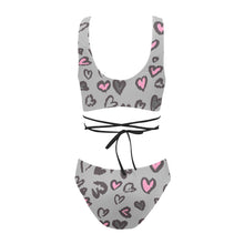 Load image into Gallery viewer, Leopard Cross String Bikini Set (Model S29)