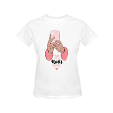 Load image into Gallery viewer, Nails All Over Print T-Shirt for Women (USA Size) (Model T40)