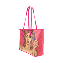 Load image into Gallery viewer, 170 Pop Art 2 Leather Tote Bag/Small (Model 1651)