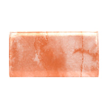 Load image into Gallery viewer, Orange Distress Women's Flap Wallet (Model 1707)