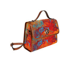 Load image into Gallery viewer, Colors Waterproof Canvas Bag-Brown (All Over Print) (Model 1641)