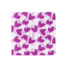 Load image into Gallery viewer, Hearts Purple Women's Leather Wallet (Model 1611)