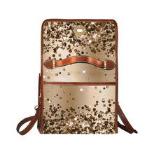 Load image into Gallery viewer, Chocolate Waterproof Canvas Bag-Brown (All Over Print) (Model 1641)