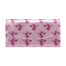 Load image into Gallery viewer, lovely bee 1 Women's Flap Wallet (Model 1707)