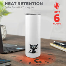 Load image into Gallery viewer, Kitty 20oz Tall Skinny Tumbler with Lid and Straw