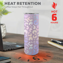 Load image into Gallery viewer, Animal iridescent 20oz Tall Skinny Tumbler with Lid and Straw