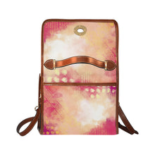 Load image into Gallery viewer, So Pink Waterproof Canvas Bag-Brown (All Over Print) (Model 1641)