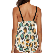 Load image into Gallery viewer, Leopard Chest Drawstring Swim Dress (Model S30)