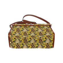 Load image into Gallery viewer, Hive Waterproof Canvas Bag-Brown (All Over Print) (Model 1641)
