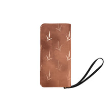 Load image into Gallery viewer, Brown Leaves Women's Clutch Purse (Model 1637)