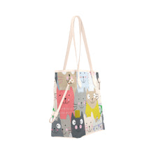Load image into Gallery viewer, Lots of cats Clover Canvas Tote Bag (Model 1661)
