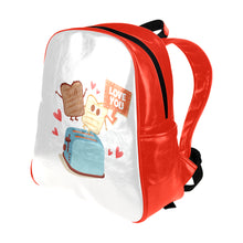 Load image into Gallery viewer, I Love You Toast Backpack Multi-Pockets Backpack (Model 1636)