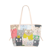 Load image into Gallery viewer, Lots of cats Clover Canvas Tote Bag (Model 1661)