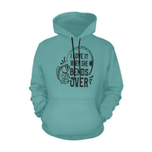 Load image into Gallery viewer, I love it when she bends over All Over Print Hoodie for unisex (USA Size) (Model H13)