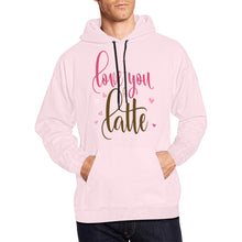 Load image into Gallery viewer, ILoveYouALatte All Over Print Hoodie for Unisex (USA Size) (Model H13)