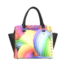 Load image into Gallery viewer, Rainbow Rivet Shoulder Handbag (Model 1645)