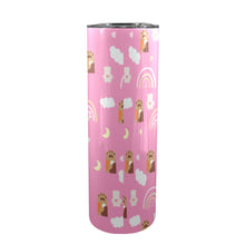 Load image into Gallery viewer, Cat Paw Hand 20oz Tall Skinny Tumbler with Lid and Straw