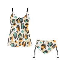 Load image into Gallery viewer, Leopard Chest Drawstring Swim Dress (Model S30)