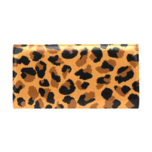 Load image into Gallery viewer, Leopard Skin Women's Flap Wallet (Model 1707)
