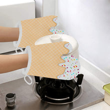 Load image into Gallery viewer, Frosted Linen Oven Mitt (Two Pieces)