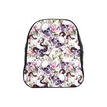 Load image into Gallery viewer, Floral Goth School Backpack (Model 1601)(Small)
