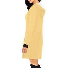 Load image into Gallery viewer, Bee All Over Print Hoodie Mini Dress (Model H27)