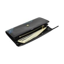 Load image into Gallery viewer, Blue Smoke Women's Flap Wallet (Model 1707)