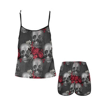 Load image into Gallery viewer, vampire romance Women's Spaghetti Strap Short Pajama Set
