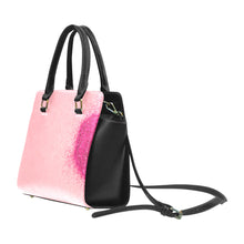 Load image into Gallery viewer, heart-made-pink-glitters Rivet Shoulder Handbag (Model 1645)