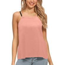 Load image into Gallery viewer, Leaves Pink Loose Fit Halter Neck Top (Model T68)