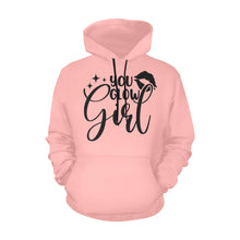 Load image into Gallery viewer, You Glow Girl All Over Print Hoodie for unisex (USA Size) (Model H13)