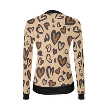 Load image into Gallery viewer, Leopard Women's All Over Print V-Neck Sweater (Model H48)