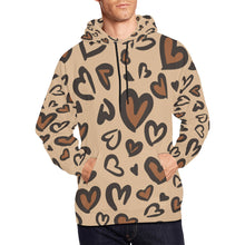 Load image into Gallery viewer, Leopard All Over Print Hoodie for unisex (USA Size) (Model H13)