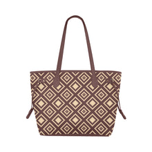 Load image into Gallery viewer, Plaids-brown-patterns Clover Canvas Tote Bag (Model 1661)