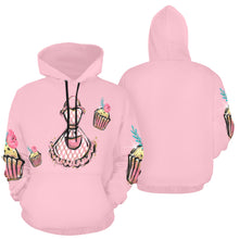 Load image into Gallery viewer, Cupcake Lover All Over Print Hoodie for Unisex (USA Size) (Model H13)