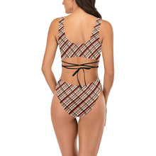 Load image into Gallery viewer, Plaid 2 Cross String Bikini Set (Model S29)