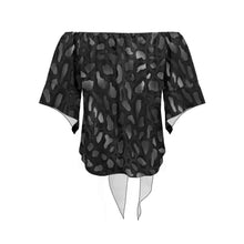 Load image into Gallery viewer, BLK Wild Off Shoulder Knot Front Blouse (Model T71)