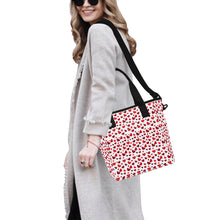 Load image into Gallery viewer, Hearts 2 Tote Bag with Shoulder Strap (Model 1724)