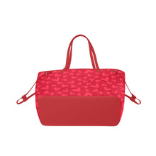 Load image into Gallery viewer, Heart Red Clover Canvas Tote Bag (Model 1661)