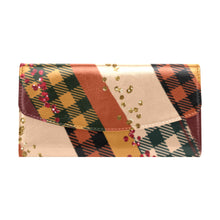 Load image into Gallery viewer, Brown Strokes Women's Flap Wallet (Model 1707)