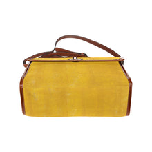 Load image into Gallery viewer, Yellow Paint Waterproof Canvas Bag-Brown (All Over Print) (Model 1641)